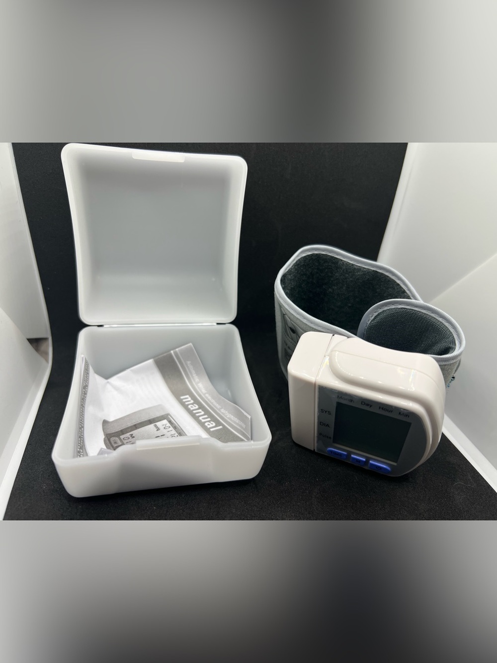 Digital Wrist Blood Pressure Monitor — White